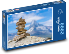Kamenná veža - pozostatok skaly Puzzle 2000 dielikov - 90 x 60 cm