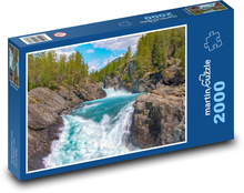 Fluss - Wasserfall, Bach Puzzle 2000 Teile - 90 x 60 cm