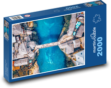 Old town - Neretva river, whale Puzzle 2000 pieces - 90 x 60 cm