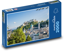 Salzburg - Historické centrum, Rakúsko Puzzle 2000 dielikov - 90 x 60 cm