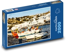 Prístav - rybárske lode Puzzle 2000 dielikov - 90 x 60 cm