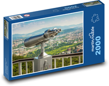 Dalekohled - vyhlídková věž Puzzle 2000 dílků - 90 x 60 cm