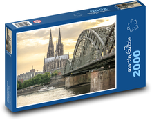 Kolín nad Rýnem - Evropa Puzzle 2000 dílků - 90 x 60 cm