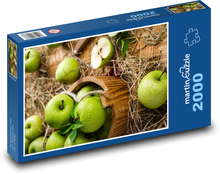 Grüne Äpfel - Obst Puzzle 2000 Teile - 90 x 60 cm
