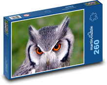 Sowa z pomarańczowymi oczami Puzzle 260 elementów - 41x28,7 cm
