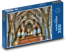 Interiér kostola s organom Puzzle 260 dielikov - 41 x 28,7 cm 