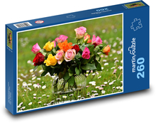 Květiny - Růže Puzzle 260 dílků - 41 x 28,7 cm