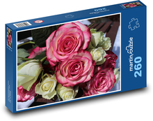 Květiny - Růže Puzzle 260 dílků - 41 x 28,7 cm