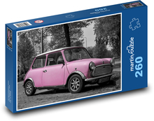 Mały różowy samochód Puzzle 260 elementów - 41x28,7 cm