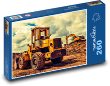 Ładowarka i koparka na budowie Puzzle 260 elementów - 41x28,7 cm