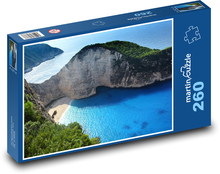 Řecko - Navagio pláž Puzzle 260 - 41x28,7 cm