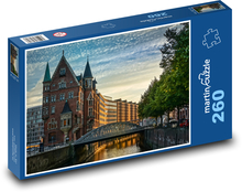 Hamburk - Speicherstadt Puzzle 260 dílků - 41 x 28,7 cm