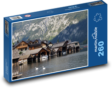 Jazero Hallstatt, Rakúsko Puzzle 260 dielikov - 41 x 28,7 cm 