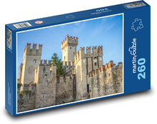 Schloss Scaliger in Sirmione - Italien Puzzle 260 Teile - 41 x28,7 cm