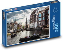 Amsterdam und seine Grachten, Holland Puzzle 260 Teile - 41 x28,7 cm