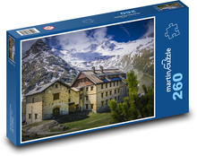 Horská chata Zillertal, Rakúsko Puzzle 260 dielikov - 41 x 28,7 cm 