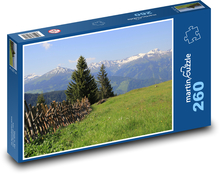 Spring Mountain Meadow Overlooking the Alps Puzzle 260 pieces - 41 x 28.7 cm 