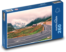 Alpská vysokohorská cesta v Rakúsku Puzzle 260 dielikov - 41 x 28,7 cm