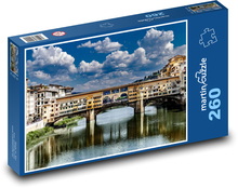 Ponte Vecchio ve Florencii, Itálie Puzzle 260 dílků - 41 x 28,7 cm