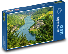 Německo - řeka Puzzle 260 dílků - 41 x 28,7 cm