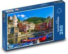 Port w Cinque Terre - Włochy Puzzle 260 elementów - 41x28,7 cm