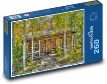 Příroda - chata Puzzle 260 dílků - 41 x 28,7 cm