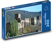 Pevnost Khertvisi - Gruzie Puzzle 260 dílků - 41 x 28,7 cm