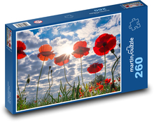 Pflanzen - Mohn Puzzle 260 Teile - 41 x28,7 cm