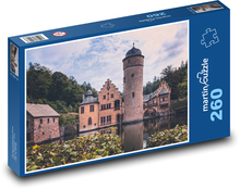 Romantyczny zamek na wodzie Puzzle 260 elementów - 41x28,7 cm