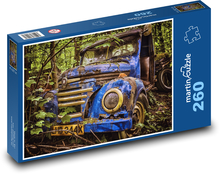 Opustené staré nákladné auto v lese Puzzle 260 dielikov - 41 x 28,7 cm