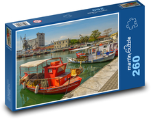 Rybárske lode v kotvisku Puzzle 260 dielikov - 41 x 28,7 cm 