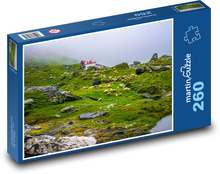 Mountains, sheep, pastures Puzzle 260 pieces - 41 x 28.7 cm 