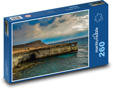 Skalní stěna v moři Puzzle 260 dílků - 41 x 28,7 cm