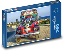 Ślubny autobus retro Puzzle 260 elementów - 41x28,7 cm