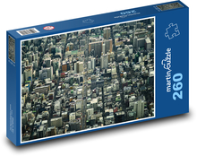 Bebaute Stadt mit hohen Gebäuden Puzzle 260 Teile - 41 x28,7 cm
