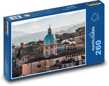 Talianske mesto s kostolom Puzzle 260 dielikov - 41 x 28,7 cm 