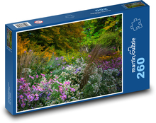 Bunte Blumen im Wald Puzzle 260 Teile - 41 x28,7 cm