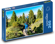 Cyklista v lese Puzzle 260 dielikov - 41 x 28,7 cm 