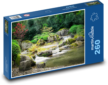 Woda spływająca po skałach w rzece Puzzle 260 elementów - 41x28,7 cm