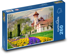 Romantic castle in spring Puzzle 260 pieces - 41 x 28.7 cm 