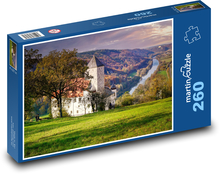 Hrad nad řekou Puzzle 260 dílků - 41 x 28,7 cm