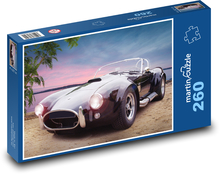 Športový roadster v retro štýle Puzzle 260 dielikov - 41 x 28,7 cm 