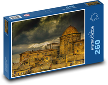 A storm over a city in Italy Puzzle 260 pieces - 41 x 28.7 cm 