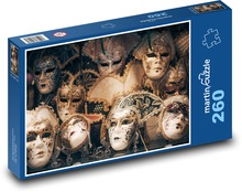 Masks, carnival Puzzle 260 pieces - 41 x 28.7 cm 