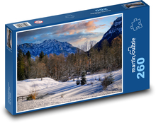 zimná krajina Puzzle 260 dielikov - 41 x 28,7 cm 