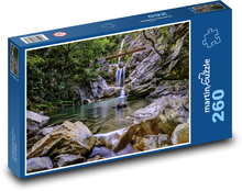 Rzeka spływająca po skale Puzzle 260 elementów - 41x28,7 cm