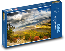 Herbstliche Natur im Bergtal Puzzle 260 Teile - 41 x28,7 cm
