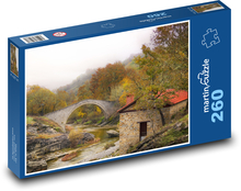 Kamenný most cez potok Puzzle 260 dielikov - 41 x 28,7 cm 