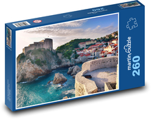 Město u pobřeží Dubrovník Puzzle 260 dílků - 41 x 28,7 cm