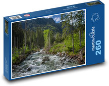 Wild river in Slovakia in the Tatras Puzzle 260 pieces - 41 x 28.7 cm